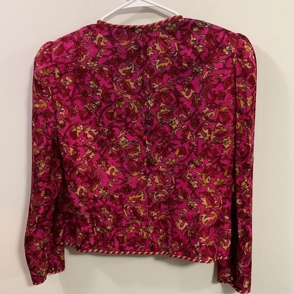Annie Crimmins for UMI Collections SILK Jacket Sz 12 good condition - Picture 4 of 6